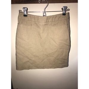 3/$15 Tan checkered skirt